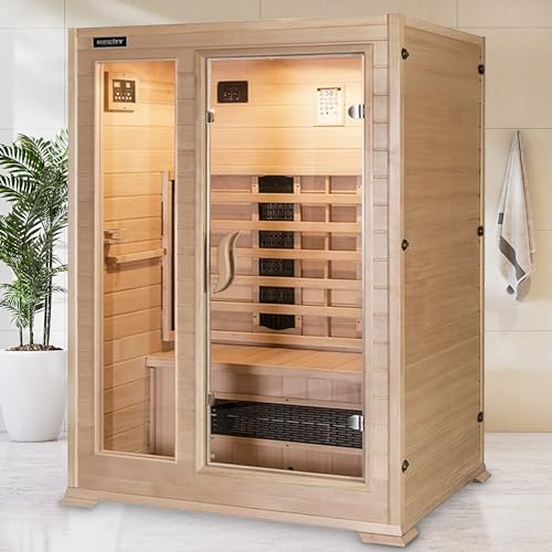 Hecht premium Infrarotkabine Sauna mit Keramikstrahler und...