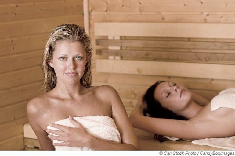 From when can kids and teens visit the sauna