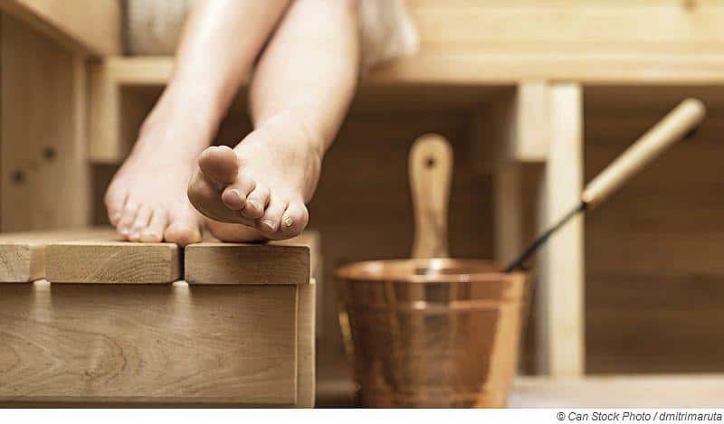 Bakterien und Keine in der Sauna