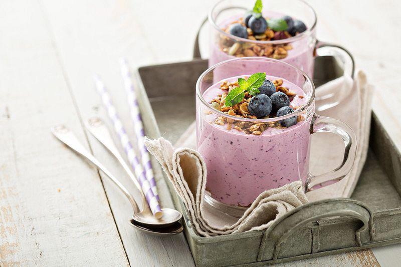 Beeren-Müsli-Smoothie