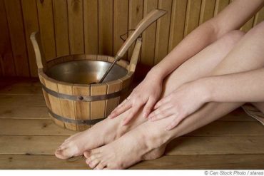 With vein problems in the sauna?