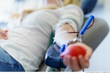 What are the benefits of donating blood for the donor?