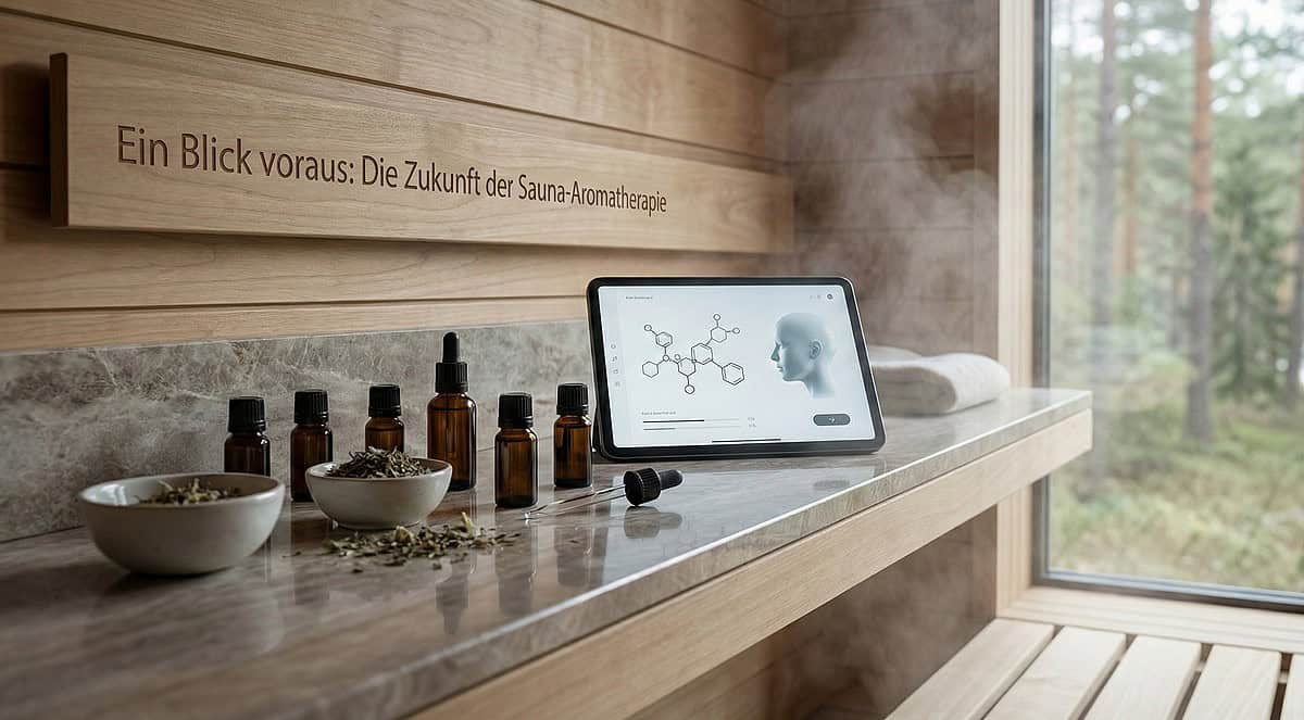 Aromatherapie mit ätherischen Ölen für Sauna und Wohlbefinden.