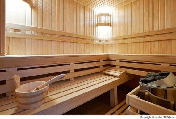 What moisture problems can cause a home sauna in the basement?