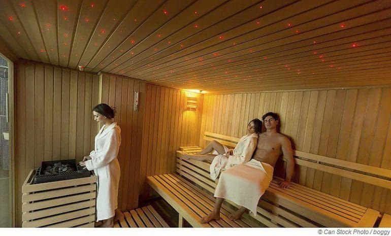 Farblichttherapie in der Sauna