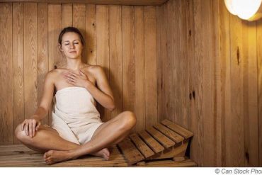 Humidity and temperature in the sauna