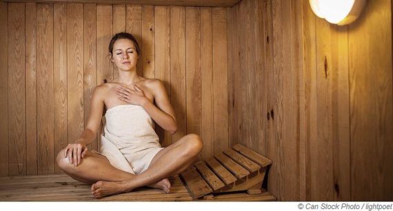 Luftfeuchtigkeit und Temperatur in der Sauna