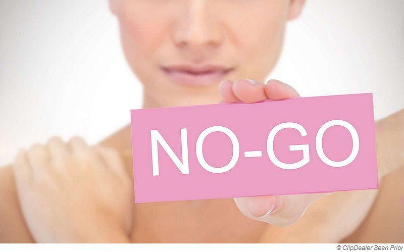NO-GOs in der sauna