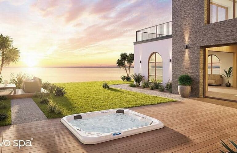 Urlaubsfeeling im eigenen Zuhause: ein vivo spa® Outdoor Whirlpool macht es möglich!