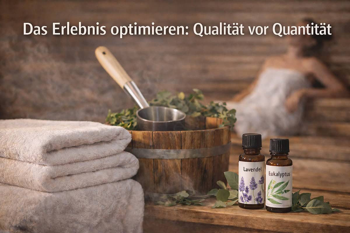 Hochwertige Saunaaccessoires und ätherische Öle für das ultimative Saunaerlebnis.