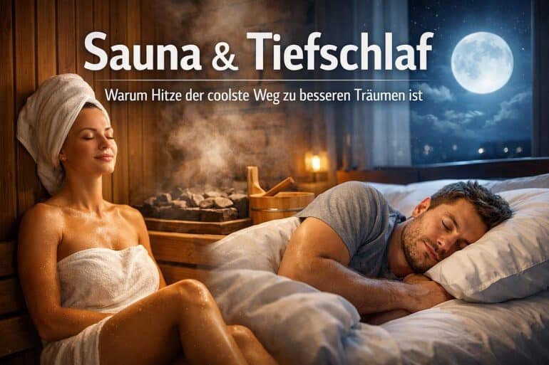 Entspannende Sauna und Tiefschlaf bei Vollmond im Wellnessbereich.