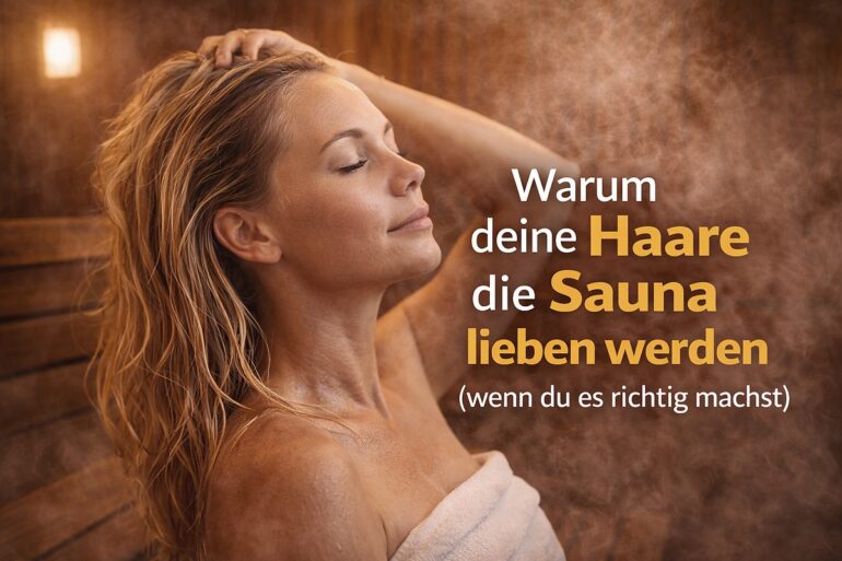 Entspannende Frau in Sauna, Wärme, Wellness, Detox, Hautpflege, Stressabbau, Entspannung, Saunaerlebnis, Gesundheit, Spa, Entspannungstechniken, Erholung, Sauna Tipps, Wohlbefinden, Natur, Erholung, Vitamin D, Wohlfühlmomente, Sauna Lifestyle, Gesundheitstipps.